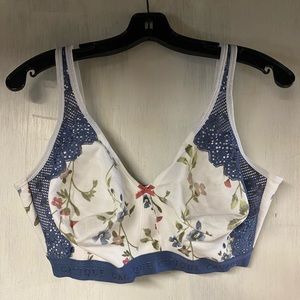 Lane Bryant Unlined No-Wire Bra w/ Lace Detail